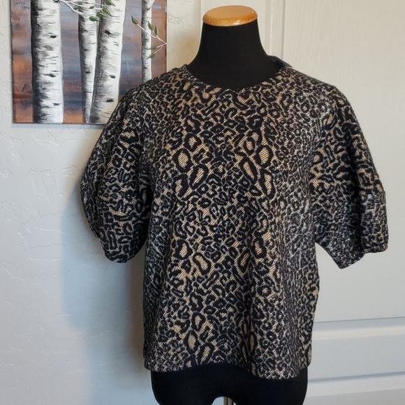 Worthington Puff Sleeve Top - Picture 2 of 7